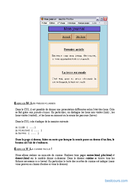 Tutoriel TPs CSS 2