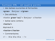 Tutoriel xml et dtd 2