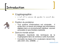 Tutoriel Cryptographie appliquée 2