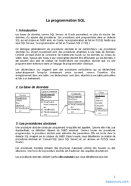 Tutoriel Programmation SQL 2