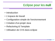 Tutoriel Eclipse pour les nuls 2