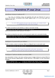 Tutoriel Paramètres IP sous Linux 1