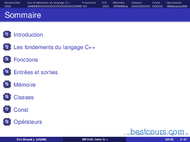 Tutoriel Introduction au langage C++ 2