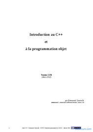 Tutoriel Introduction au C++ et POO 1