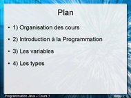 Tutoriel Introduction au langage JAVA 2