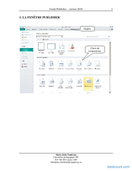 Tutoriel GUIDE Publisher 2010 2