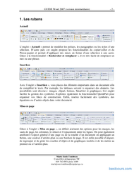 Tutoriel GUIDE Word 2007 (version intermédiaire) 2