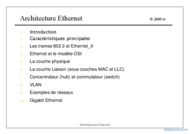 Tutoriel Architecture Ethernet 1