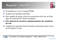 Tutoriel Langage HTML (2° partie) 2