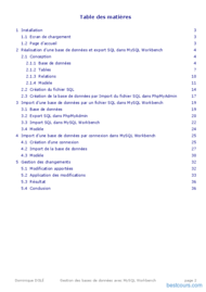 Tutoriel Bases de données avec mysql workbench 2