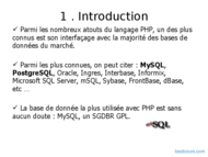 Tutoriel PHP : Base de données 2