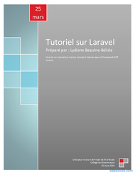 Tutoriel Tutoriel sur Laravel 1