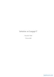 Tutoriel Initiation au Langage C et Exercices corrigés 1