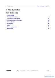 Tutoriel Programmation orientée objet avancée: Java 2