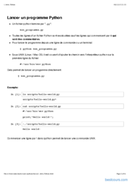 Tutoriel Python: Introduction 2