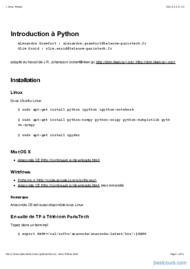 Tutoriel Python: Introduction 1