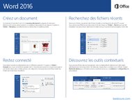 Tutoriel Word 2016 Guide de démarrage rapide 2