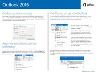 Tutoriel Outlook 2016 Guide de démarrage rapide 2