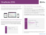 Tutoriel OneNote 2016 Guide de démarrage rapide 2