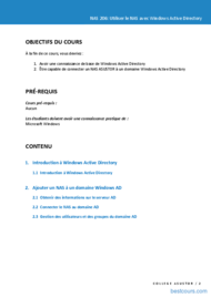 Tutoriel Utiliser le NAS avec Windows Active Directory 2